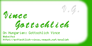 vince gottschlich business card